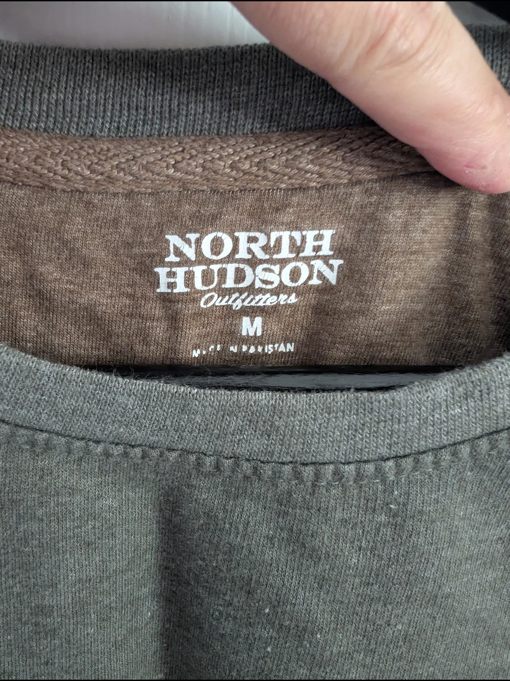 North Hudson Outfitters Men's Green Crewneck Sweatshirt Medium